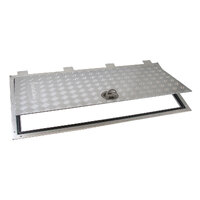 Bomar Aluminium Tread Plate Access Hatch with J-Hinges 1235x590mm