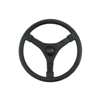 Steering Wheel Theta Black Plastic 3 Spoke 350mm 