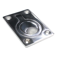 Cast Stainless Steel Flush Ring Pull - 62x44mm