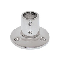 Rail Fitting Round Base S/S 90deg suit 22mm O.D Tube