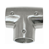 Rail Fitting Stainless Steel Tee 90deg suits 19mm tube