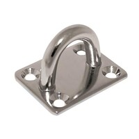 Eye Plate S/S Rectangle (8mm) 40x50mm