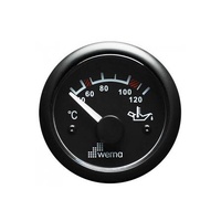 Wema Oil Temperature Gauge Black 40-120 Deg