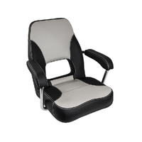 MO45 MINI MOJO MK2 Boat Seat - Mid Grey / Carbon Black