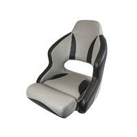 H52 Helmsman Flip-Up Boat Seat - Dark Grey / Mid Grey