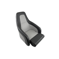 HM51 Flip Up Helm Boat Seat Mid Grey / Dark Grey