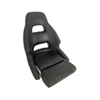 RM52 Flip-Up Boat Seat Carbon Black / Black