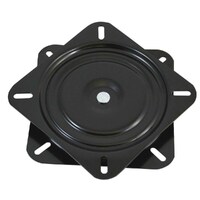 Seat Swivel 7x7 Heavy Duty Black Powder Coated Steel