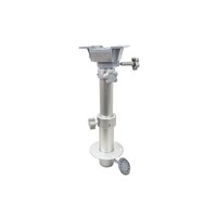 Table Pedestal Plug In Adjustable 3 Stage with Swivel 320 to 690mm