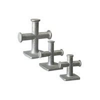 Aluminium Cross Bollard 3'' - 60x60mm Base