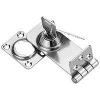 Locking Hasp Latch Stainless Steel 76x30mm