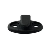 Nylon Lashing Hook Vertical Black