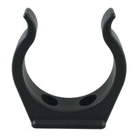 Tube Holder Heavy Duty 16mm Black - Pair