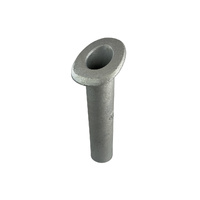 Rod Holder Raw Cast Aluminium Weld-In 30deg Angled Head