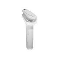 Plastic Rod Holder 30deg Angled Oval Head with Cap White