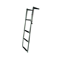 Ladder Above Platform Telescopic Moulded Ribbed 4 Step