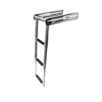 Ladder Under Platform Telescopic with Locking Bracket 3 Step