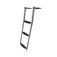 Ladder Above Platform Telescopic Extra Wide Steps 3 Step