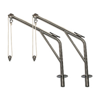 Stainless Steel Swivelling Davit Pair of Arms Rated 100kg