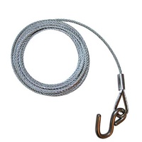 Winch Cable 4.5m x 4mm with 8mm S Hook