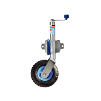 Pneumatic Jockey Wheel with Swivel Clamp 250mm Wheel 135kg