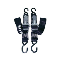 Transom Over Lever Tie Down Medium Duty Coated S Hooks 50mm x 1.6m Pair