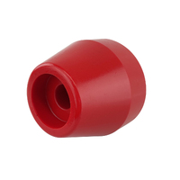 Soft Red Poly Transom Roller Tapered 65x75mm x 17mm Bore