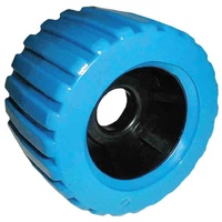 Wobble Roller Glossy Poly 73x110mm x 26mm Bore Blue/Black