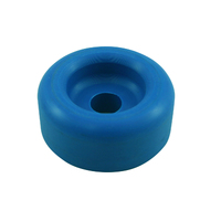 End Cap Roller 70x28mm x 13mm Bore Blue