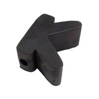 Bow Wedge - Rubber Black 100x55mm