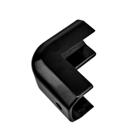 Gunwale Plastic Corner Cap fits 40mm Black