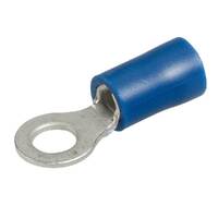 Ring Terminal Blue 4mm Wire 4.3mm Tab (100pk)