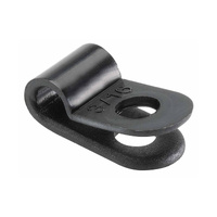 Nylon Black P Clips I.D. 4.3mm (100pk)