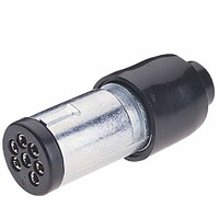 Narva 7 Pin Small Round Metal Trailer Plug