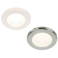 Hella Marine EuroLED 75 Downlight Warm White with Plastic or Steel Rim