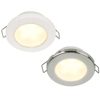 Hella Marine EuroLED 75 Spring Clip Downlight Warm White with Plastic or Steel Rim