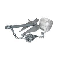 Sand Anchor Kit Multiple Size Options with 3m Chain & 50m Rope