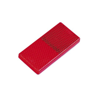 Roadvision Self Adhesive Reflector Red 65x30mm