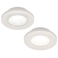 Quick TED Series LED Downlights with White Plastic Rim