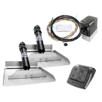 Bennett Marine Classic Hydraulic Trim Tab Complete System 12" Plate with Rocker Control