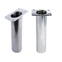 Flush Mount Stainless Steel Rod Holders