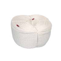 Polyethylene 3 Strand Silver Mooring Rope Coils