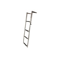 Above Platform Telescopic Ladder with Moulded Ribbed Steps