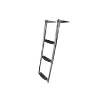 Above Platform Telescopic Ladder with Extra Wide Steps