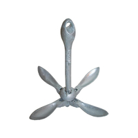 Grapnel Anchor with Folding Flukes