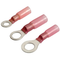 Narva Heatshrink Ring Terminals Red suits 2.5-3mm Wire