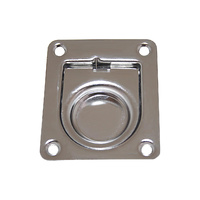 Flush Ring Pull Anti Rattle with Spring Stainless Steel