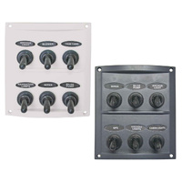 Splashproof Switch Panel Deluxe 6 Switch