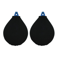 Fender Cover Tear Drop Pair Single Thickness Black