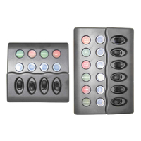 Switch Panel with Circuit Breakers Backlit Waterproof